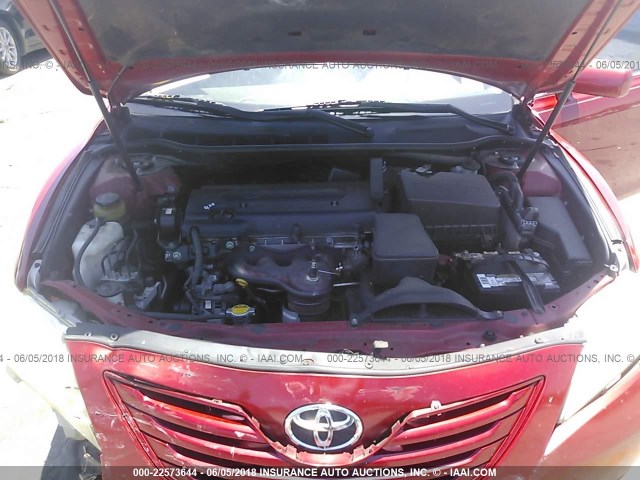 4T1BE46K27U106023 - 2007 TOYOTA CAMRY NEW GENERAT  RED photo 10