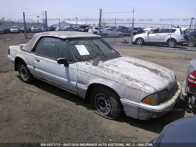 1FACP44M1NF124284 - 1992 FORD MUSTANG LX WHITE photo 1