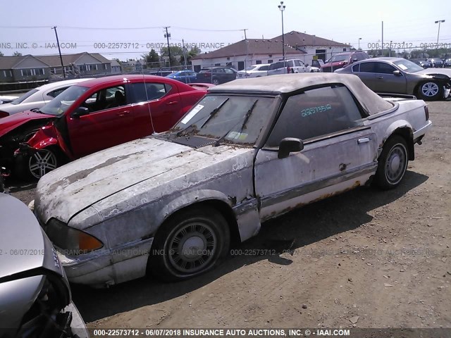 1FACP44M1NF124284 - 1992 FORD MUSTANG LX WHITE photo 2