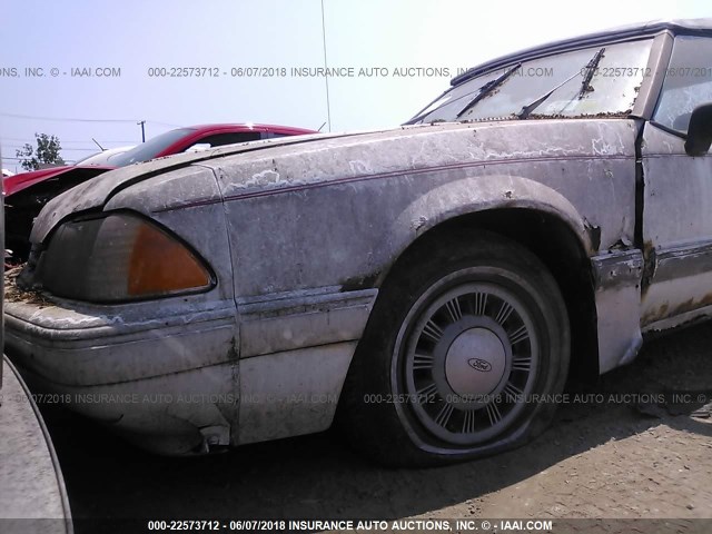 1FACP44M1NF124284 - 1992 FORD MUSTANG LX WHITE photo 6