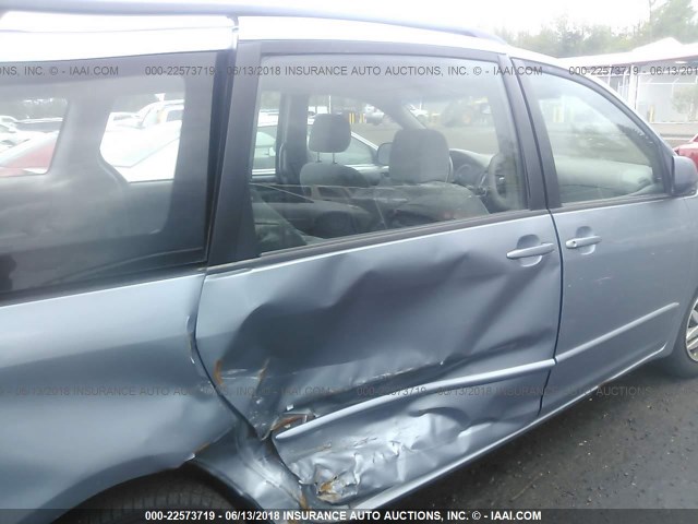 5TDZA23C04S098133 - 2004 TOYOTA SIENNA CE/LE BLUE photo 6