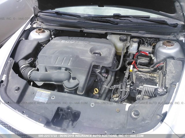 1G1ZC5E09AF188402 - 2010 CHEVROLET MALIBU 1LT 银色 照片 10