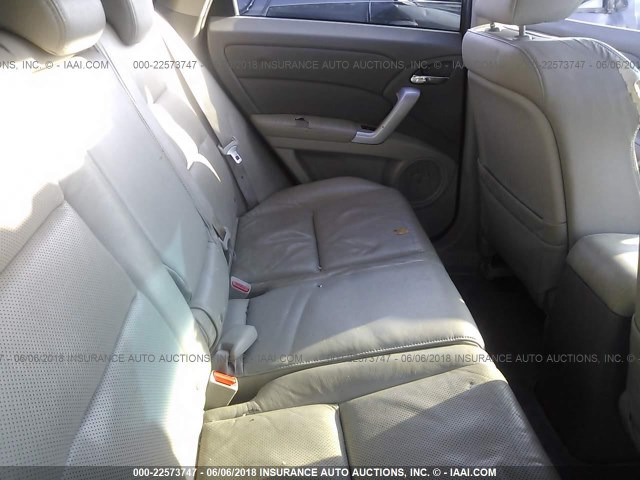 5J8TB18268A011594 - 2008 ACURA RDX BLUE photo 8