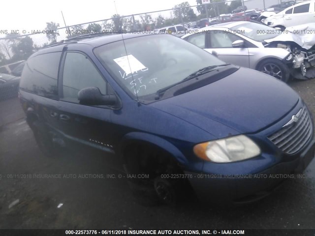 1C4GJ25311B273447 - 2001 CHRYSLER VOYAGER BLUE photo 1