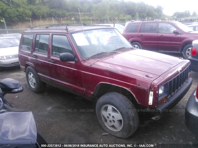 1J4FJ68S4WL205225 - 1998 JEEP CHEROKEE SPORT/CLASSIC RED photo 1