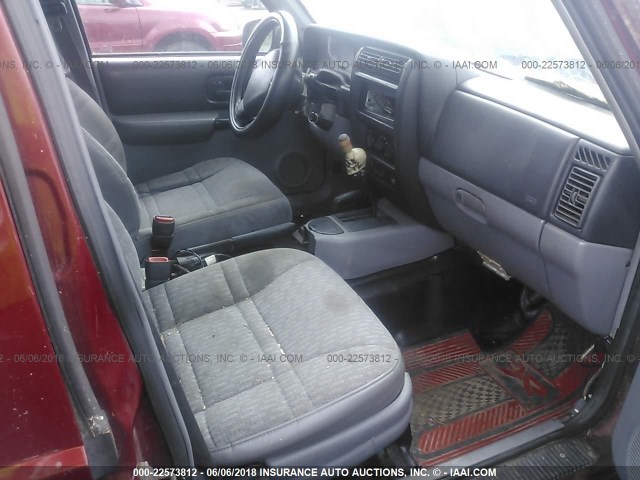 1J4FJ68S4WL205225 - 1998 JEEP CHEROKEE SPORT/CLASSIC წითელი ფოტო 5
