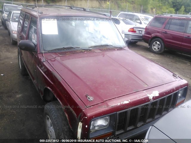 1J4FJ68S4WL205225 - 1998 JEEP CHEROKEE SPORT/CLASSIC წითელი ფოტო 6