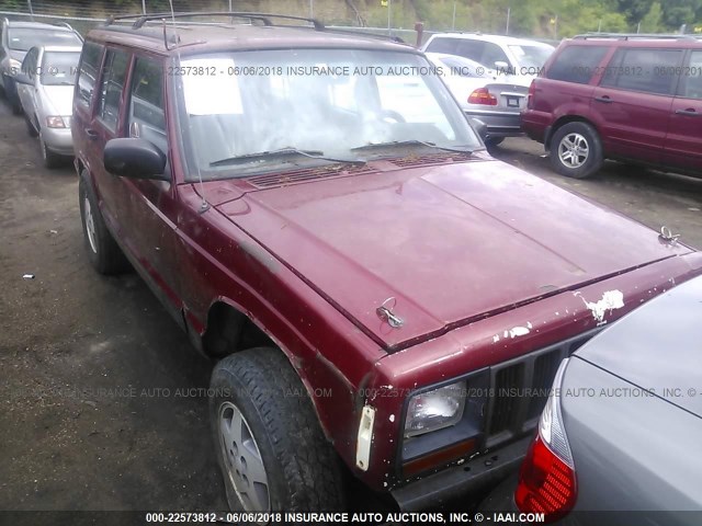 1J4FJ68S4WL205225 - 1998 JEEP CHEROKEE SPORT/CLASSIC წითელი ფოტო 8