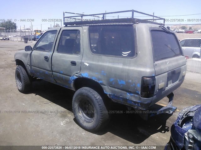 JT3VN39W6M0070256 - 1991 TOYOTA 4RUNNER VN39 SR5 GREEN photo 3