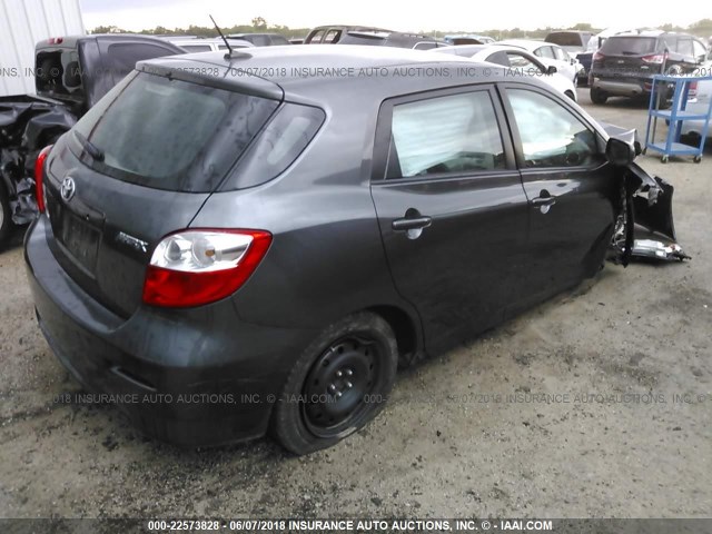 2T1KU4EE6BC536257 - 2011 TOYOTA COROLLA MATRIX  GRAY photo 4