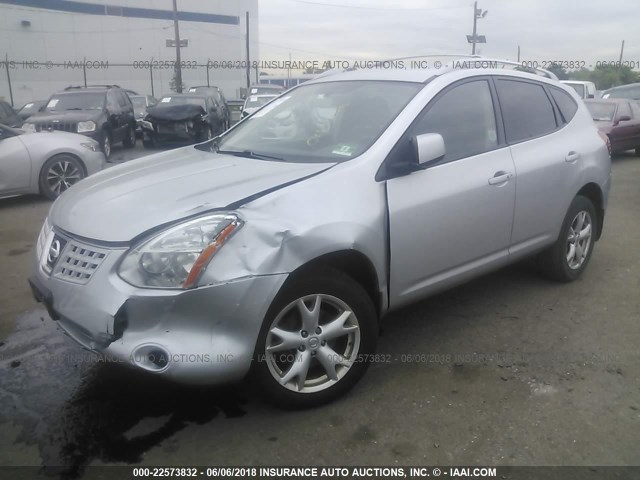 JN8AS58V18W118521 - 2008 NISSAN ROGUE S/SL SILVER photo 2