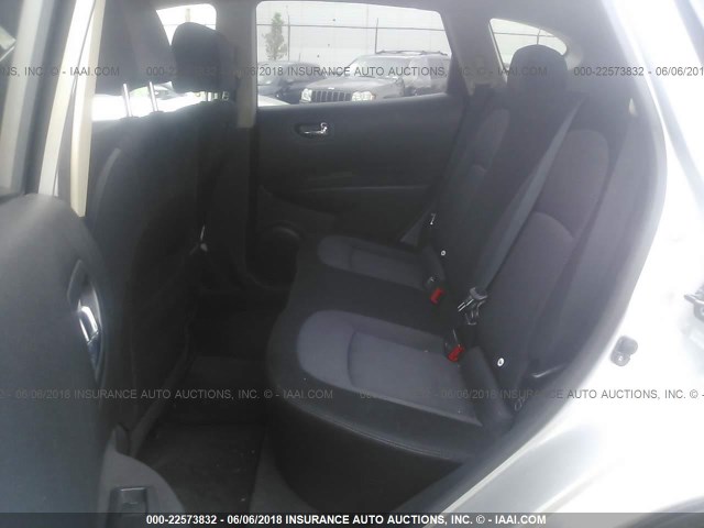 JN8AS58V18W118521 - 2008 NISSAN ROGUE S/SL SILVER photo 8