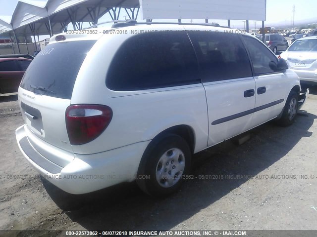 1D4GP24323B107184 - 2003 DODGE GRAND CARAVAN SE WHITE photo 4