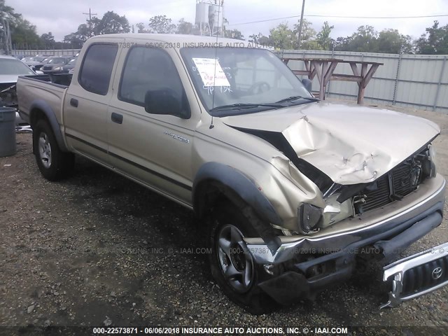 5TEGM92N51Z738443 - 2001 TOYOTA TACOMA DOUBLE CAB PRERUNNER GOLD photo 1