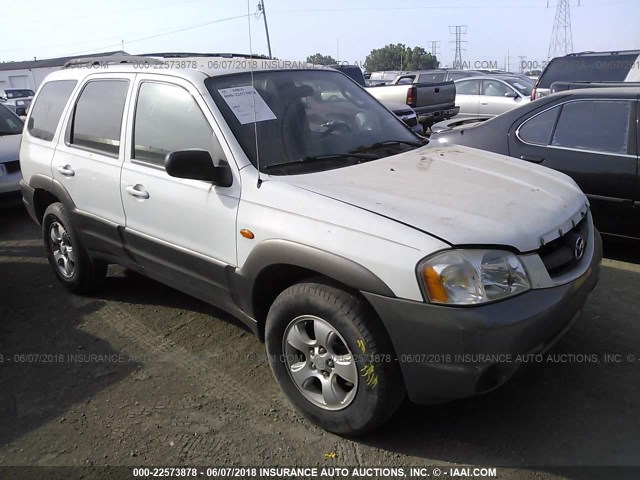 4F2YZ041X4KM08401 - 2004 MAZDA TRIBUTE LX WHITE photo 1