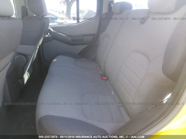 5N1AN08U97C531666 - 2007 NISSAN XTERRA OFF ROAD/S/SE YELLOW photo 8