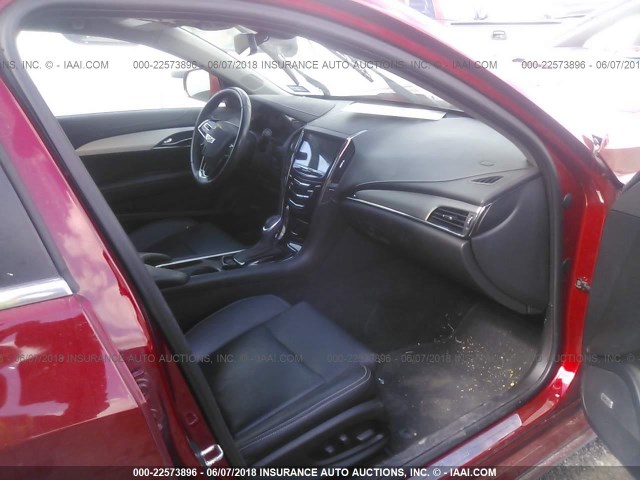 1G6AB5RA7F0119926 - 2015 CADILLAC ATS LUXURY RED photo 5