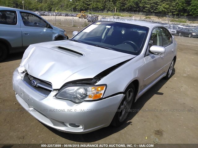 4S3BL686254211728 - 2005 SUBARU LEGACY GT SILVER photo 2