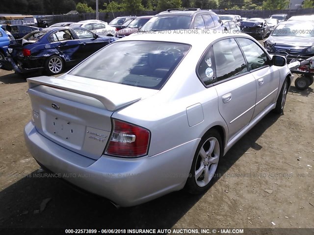 4S3BL686254211728 - 2005 SUBARU LEGACY GT SILVER photo 4