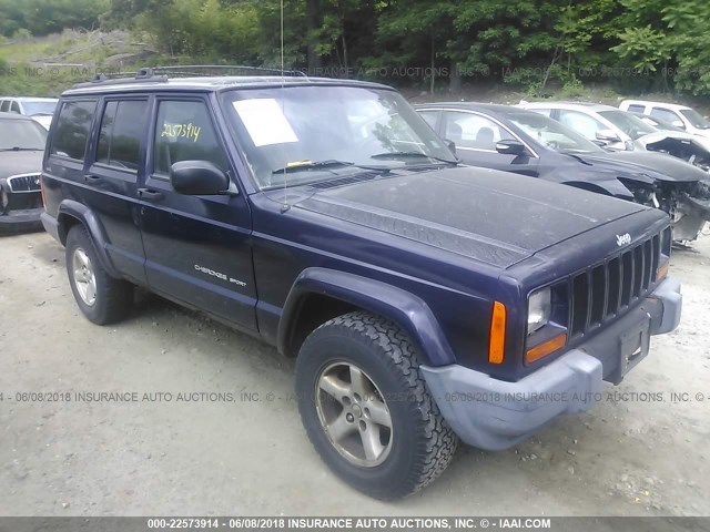 1J4FF68S7XL594624 - 1999 JEEP CHEROKEE SPORT/CLASSIC ლურჯი ფოტო 1