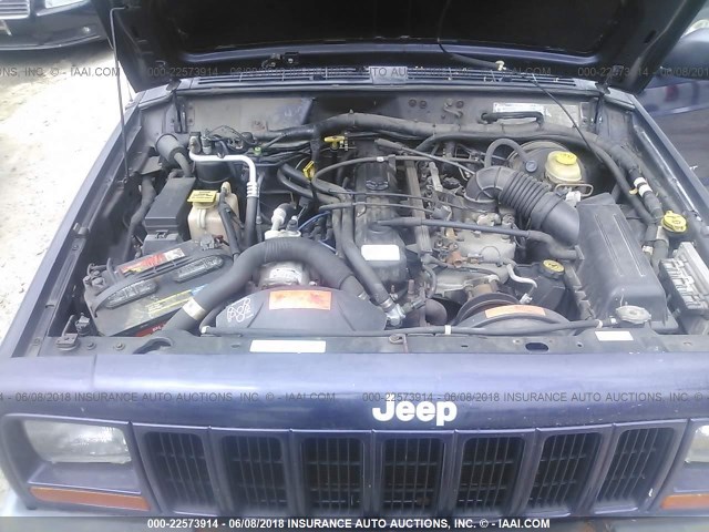 1J4FF68S7XL594624 - 1999 JEEP CHEROKEE SPORT/CLASSIC BLUE photo 10