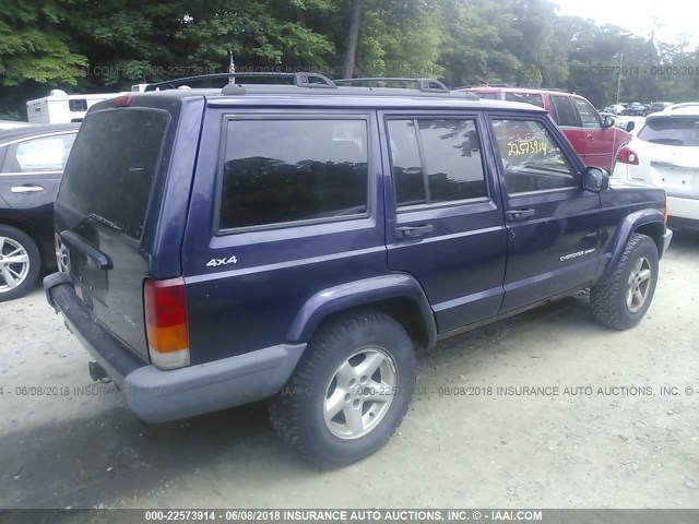 1J4FF68S7XL594624 - 1999 JEEP CHEROKEE SPORT/CLASSIC ლურჯი ფოტო 4
