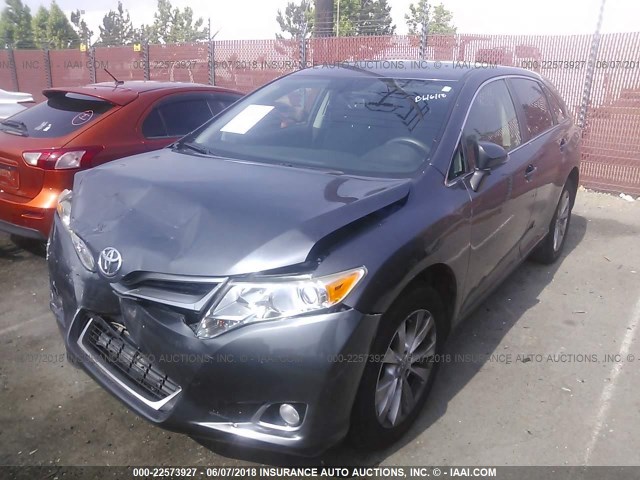 4T3ZA3BB8DU071307 - 2013 TOYOTA VENZA LE/XLE GRAY photo 2