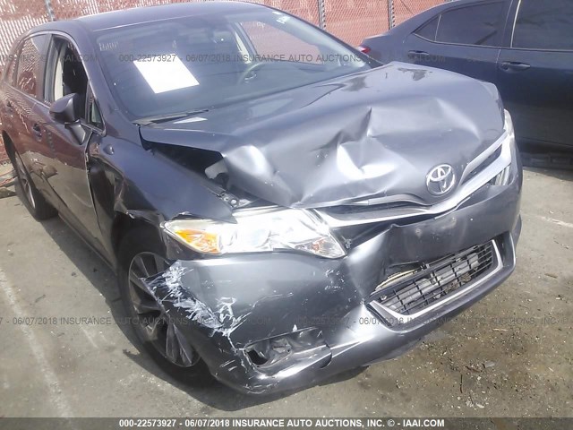 4T3ZA3BB8DU071307 - 2013 TOYOTA VENZA LE/XLE GRAY photo 6