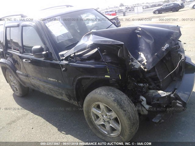 1J4GL58K73W539218 - 2003 JEEP LIBERTY LIMITED BLACK photo 6