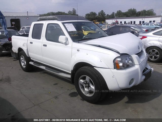 1N6ED27T41C344319 - 2001 NISSAN FRONTIER CREW CAB XE/CREW CAB SE WHITE photo 1