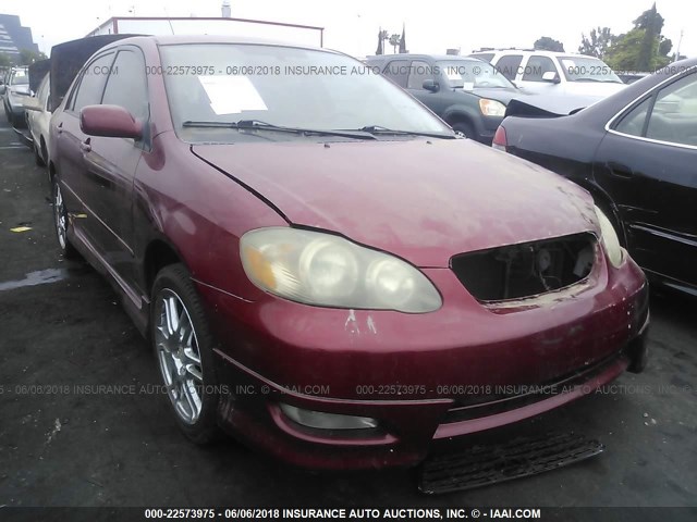 2T1BY32E46C550618 - 2006 TOYOTA COROLLA XRS RED photo 1