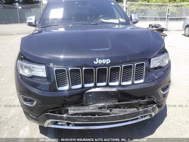 1C4RJFCG7EC382131 - 2014 JEEP GRAND CHEROKEE OVERLAND BLACK photo 6