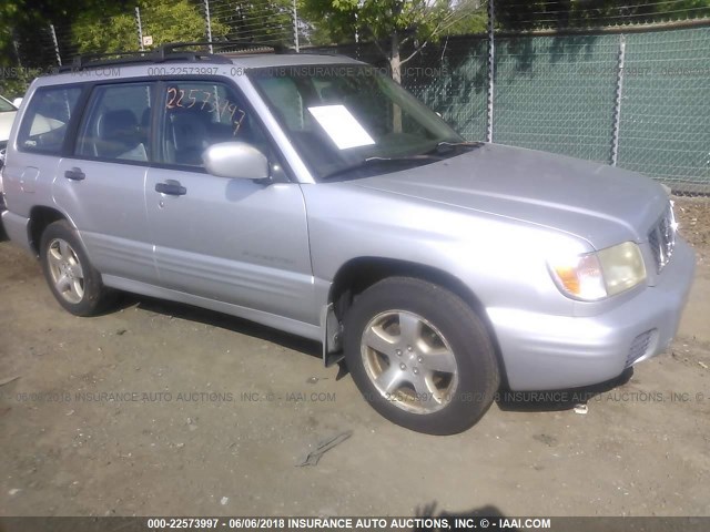 JF1SF65682H748240 - 2002 SUBARU FORESTER S SILVER photo 1