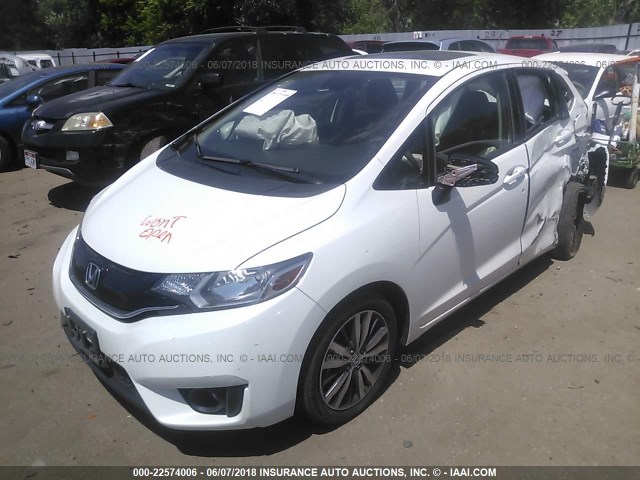 3HGGK5H89FM753176 - 2015 HONDA FIT EX/EXL WHITE photo 2