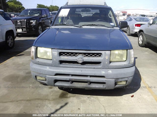 5N1ED28T91C576010 - 2001 NISSAN XTERRA XE/SE BLUE photo 6