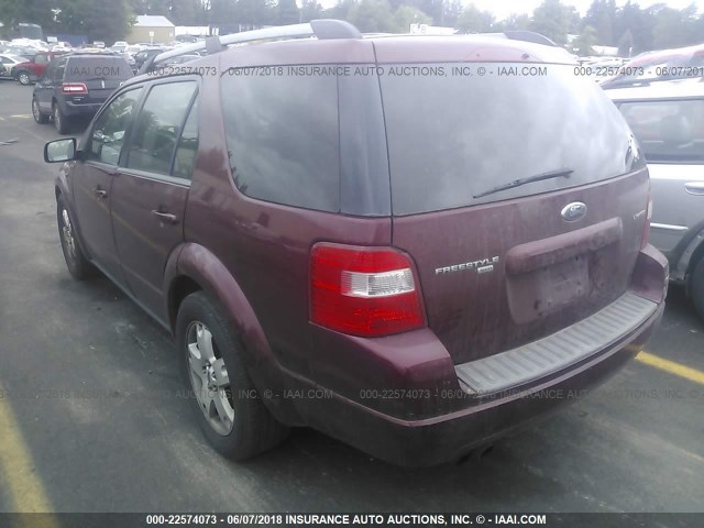 1FMZK06135GA31593 - 2005 FORD FREESTYLE LIMITED RED photo 3