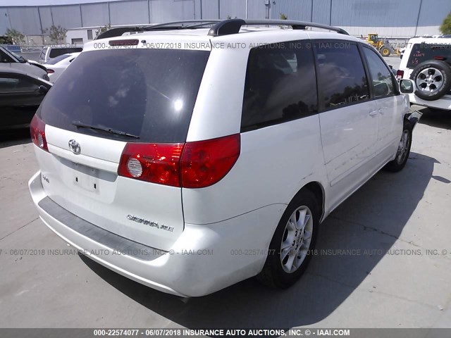 5TDZA22C46S455785 - 2006 TOYOTA SIENNA XLE/XLE LIMITED WHITE photo 4