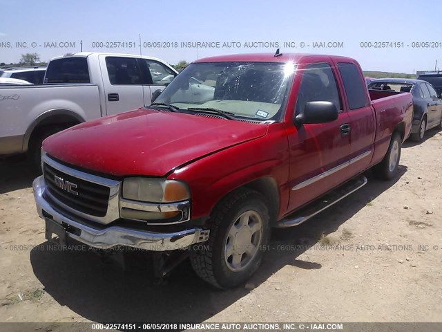 1GTEC19Z07Z187721 - 2007 GMC NEW SIERRA C1500 RED photo 2