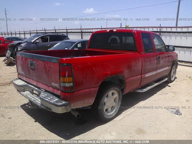 1GTEC19Z07Z187721 - 2007 GMC NEW SIERRA C1500 RED photo 4