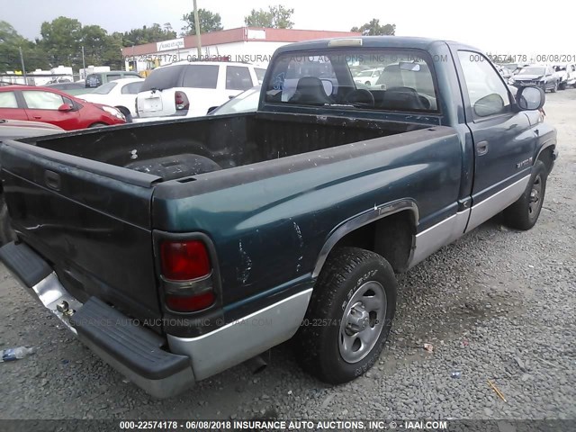 1B7HC16X2YS578671 - 2000 DODGE RAM 1500 Light Blue photo 4