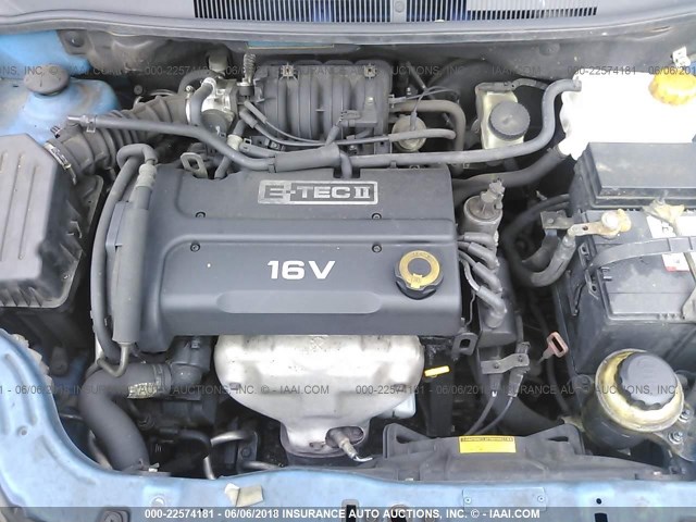 KL1TD56667B046058 - 2007 CHEVROLET AVEO LS BLUE photo 10