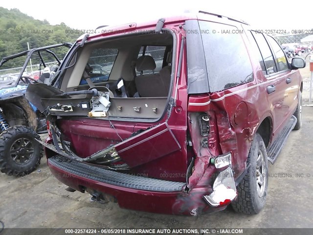 1FMZU73E24UB81947 - 2004 FORD EXPLORER XLT/XLT SPORT/NBX 红色 照片 6