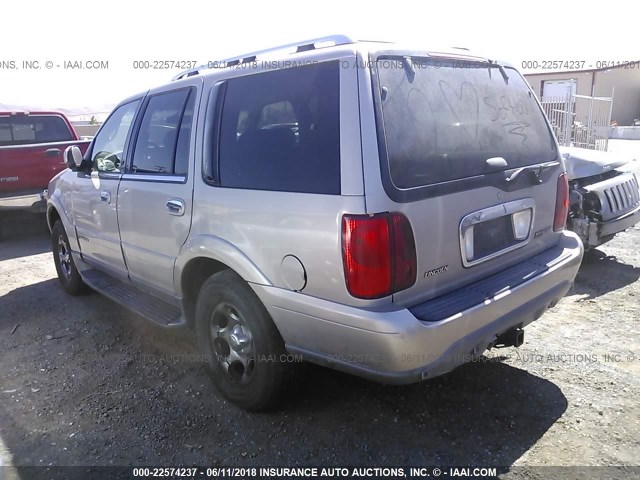 5LMFU28R81LJ11515 - 2001 LINCOLN NAVIGATOR TAN photo 3