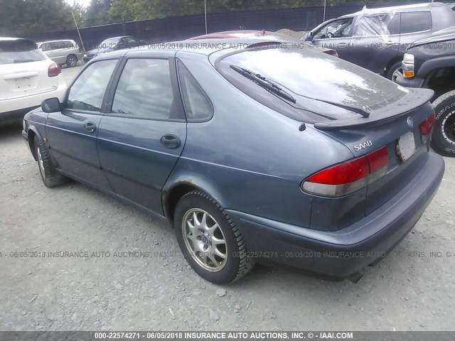 YS3DD55H3Y2026683 - 2000 SAAB 9-3 Light Blue photo 3