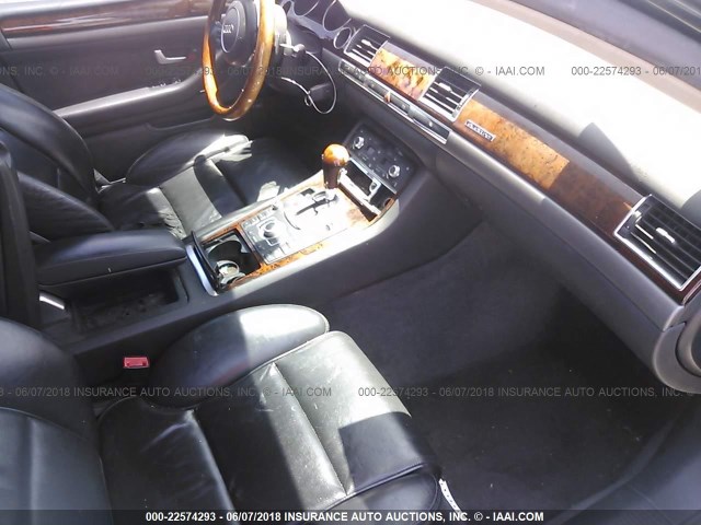 WAUML44E75N012644 - 2005 AUDI A8 L QUATTRO BLACK photo 5