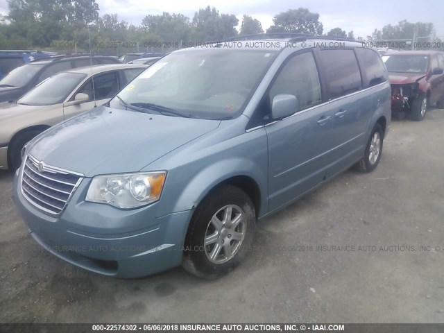 2A8HR54P18R828467 - 2008 CHRYSLER TOWN & COUNTRY TOURING BLUE photo 2