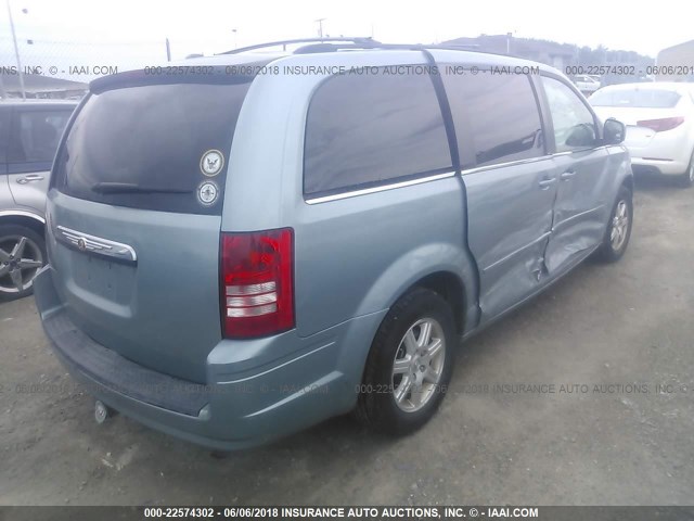 2A8HR54P18R828467 - 2008 CHRYSLER TOWN & COUNTRY TOURING BLUE photo 4