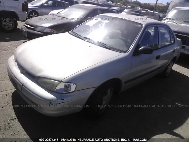 1Y1SK5288YZ406176 - 2000 CHEVROLET GEO PRIZM LSI SILVER photo 2