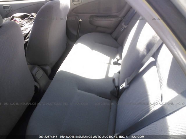 1Y1SK5288YZ406176 - 2000 CHEVROLET GEO PRIZM LSI SILVER photo 8