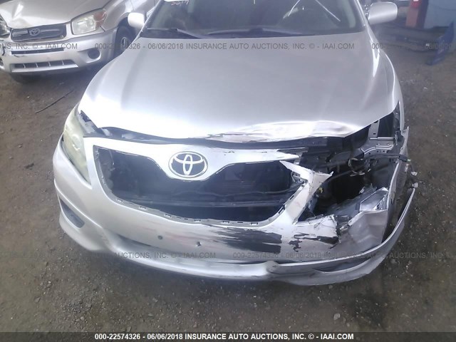 4T1BK3EK3AU602217 - 2010 TOYOTA CAMRY SE/LE/XLE 银色 照片 6